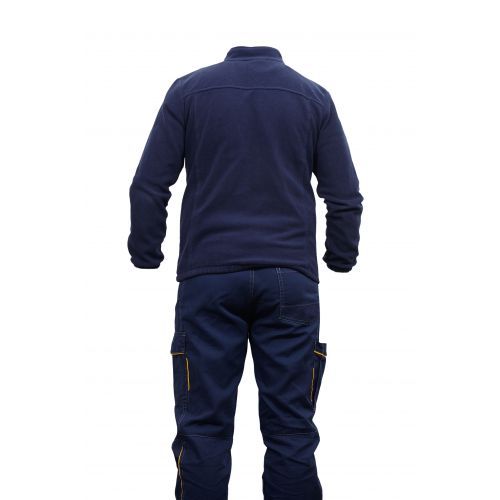 Bluza polar model 02, bleumarin, cu fermoar si 2 buzunare 2