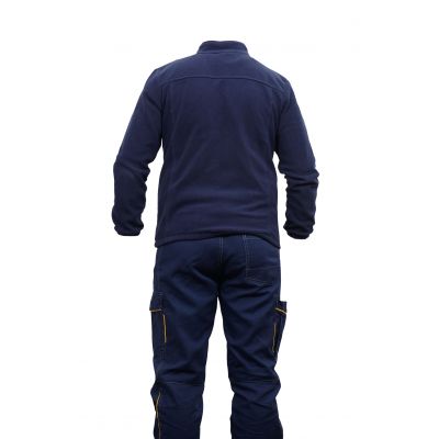 Bluza polar model 02, bleumarin, cu fermoar si 2 buzunare