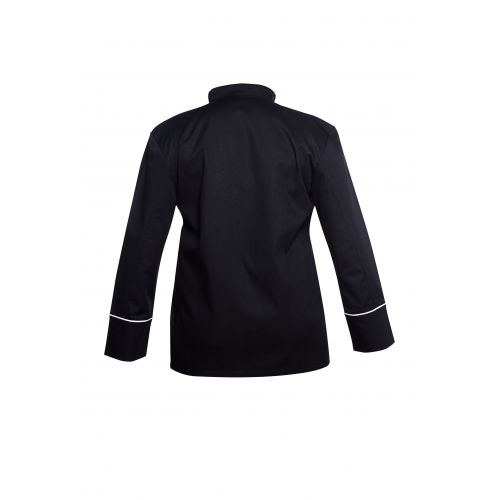 Tunica bucatar model barbatesc bb02c, negru, cu 2 randuri...
