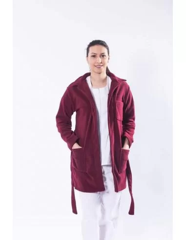 Halat medical polar, unisex, cu cordon si buzunare, in diverse culori